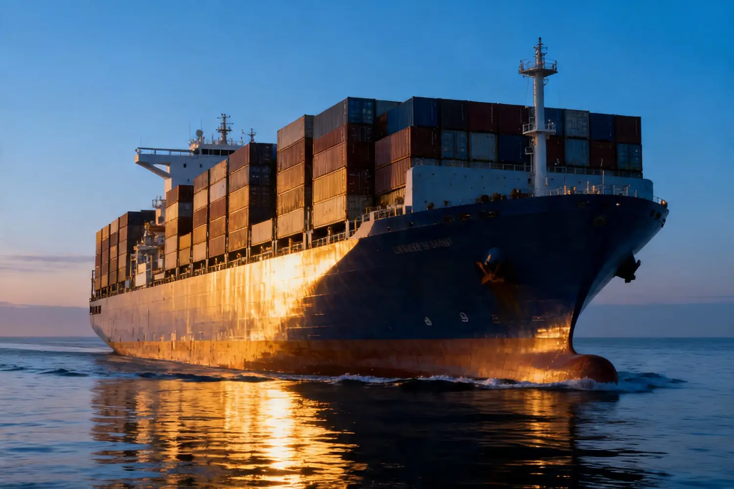 Cargo being loaded for a shared shipment