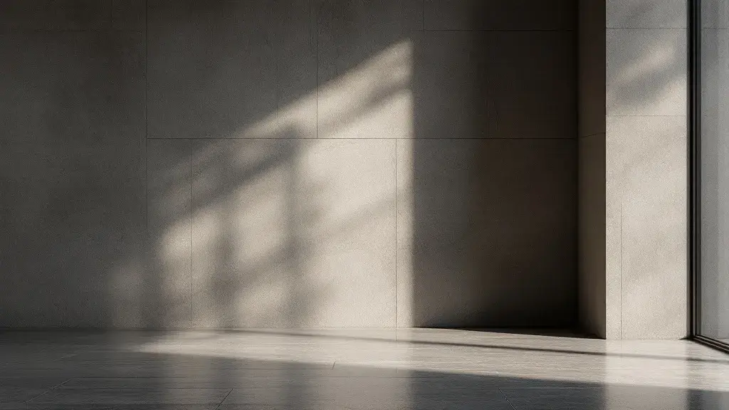 A specified natural stone surface in a finished space