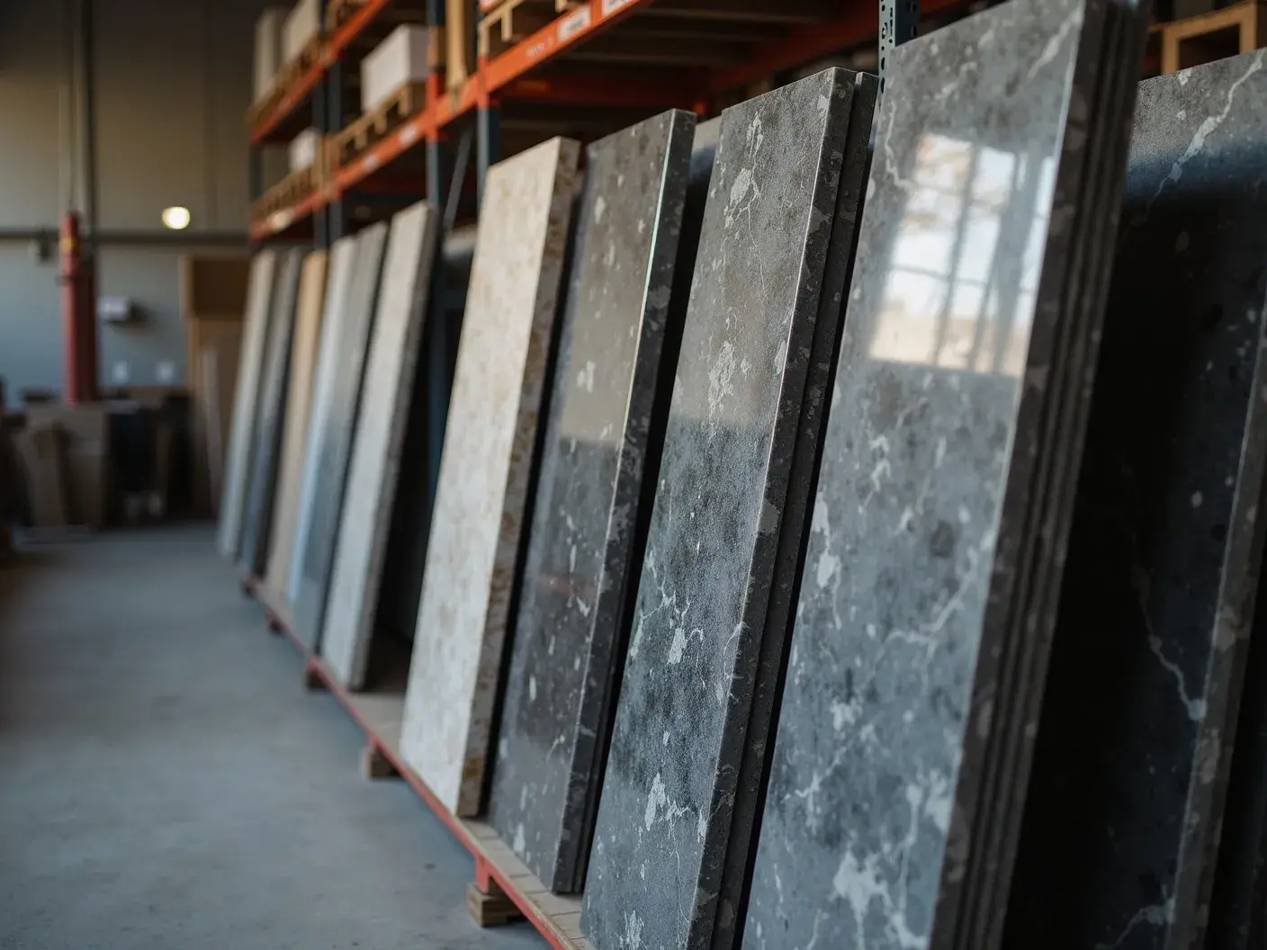 Finished slabs ready for dispatch