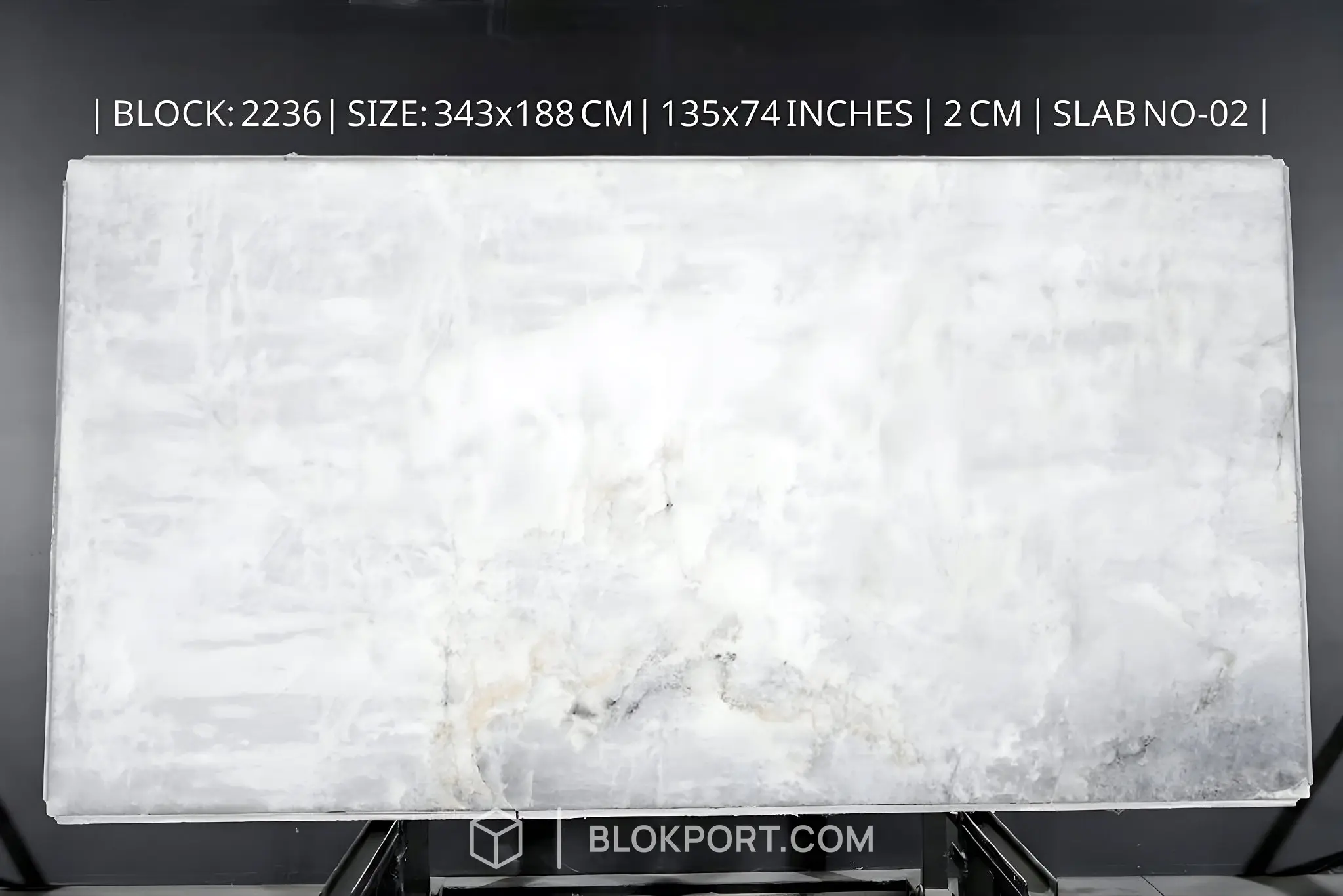 Crystallo Bianco Polished Semi-precious Stone, photo 1 of 3