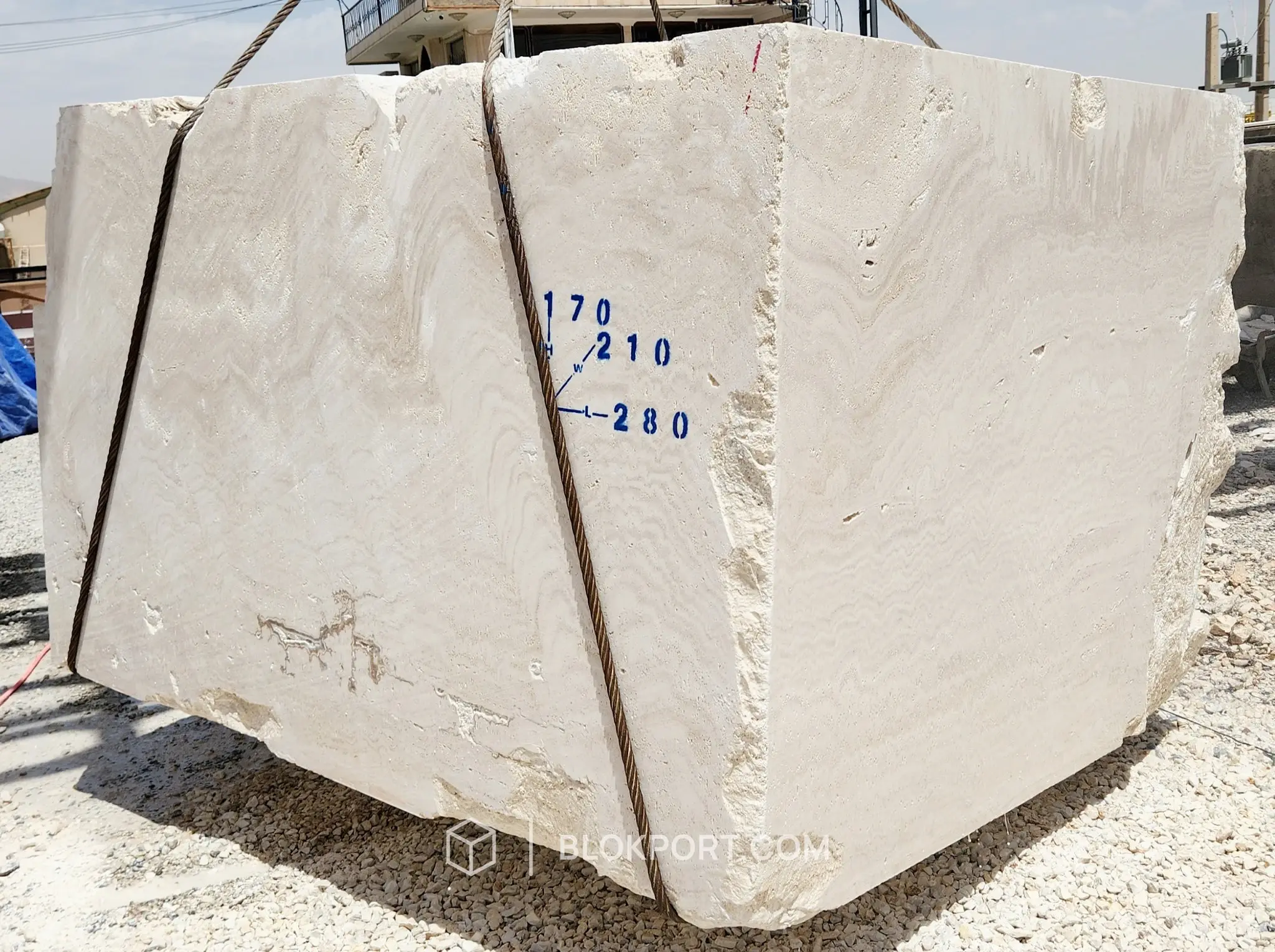 Iran White Travertine, photo 1 of 9