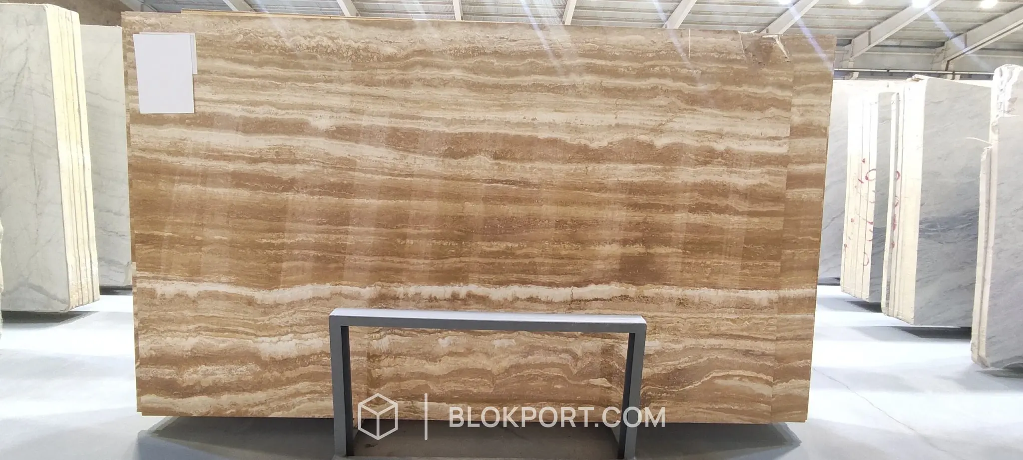 Light Beige Polished Travertine, photo 1 of 3