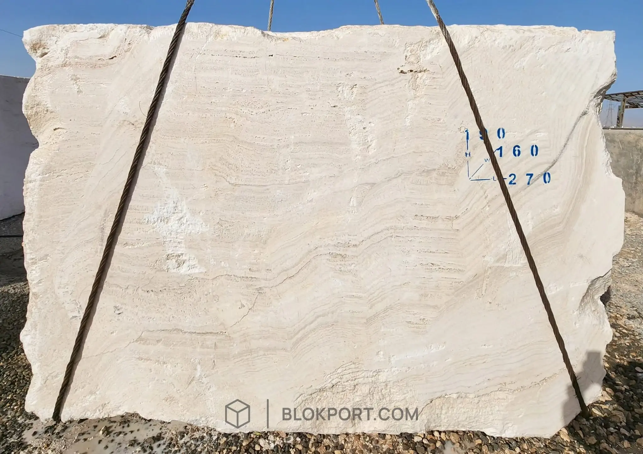 Iran White Travertine, photo 1 of 9
